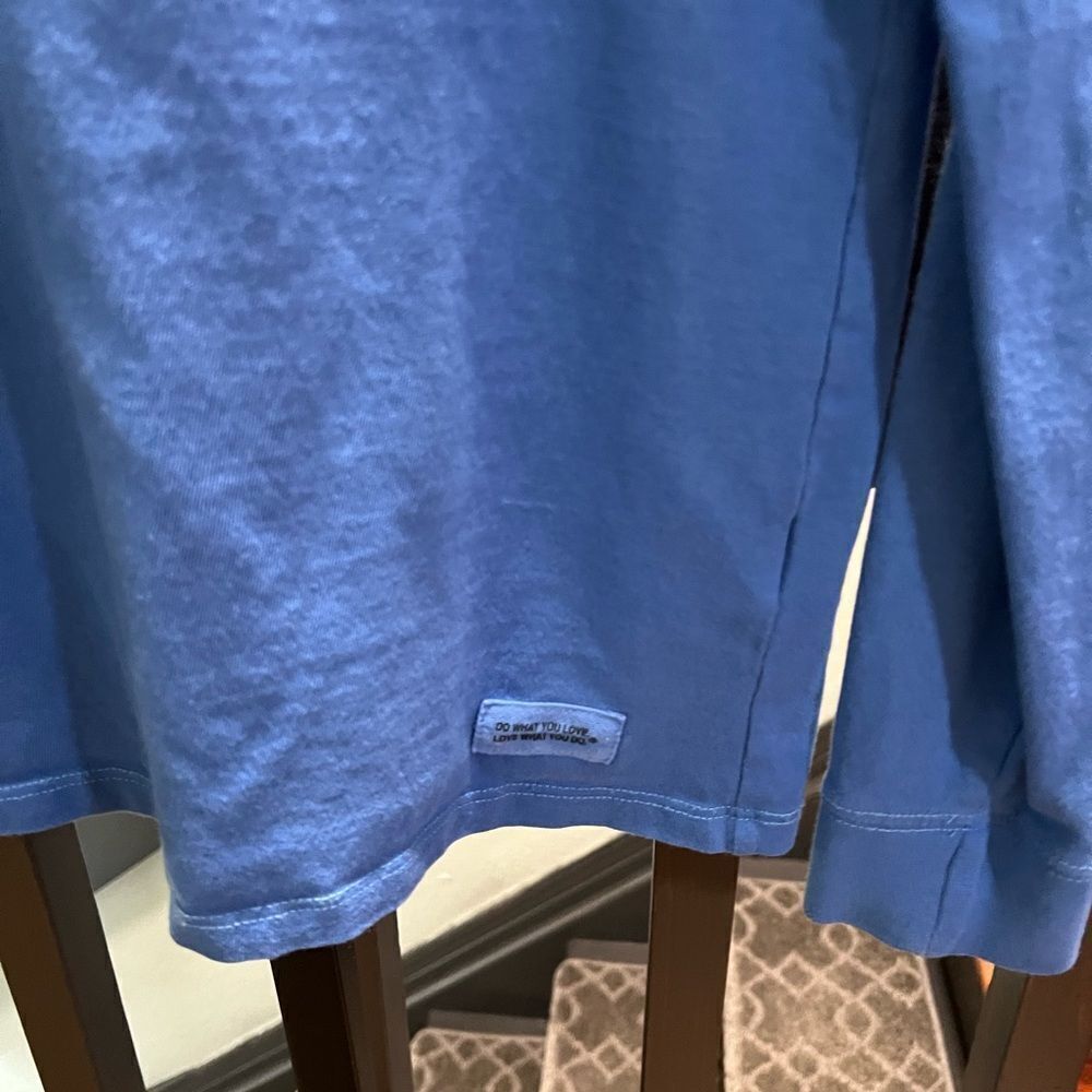 EUS Life is Good Blue “Chill Out” Shirt Size Small #345 - Picture 2 of 6